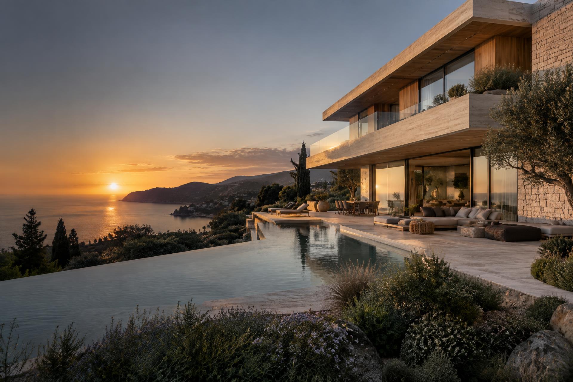 Villa contemporaine sur la Côte d’Azur